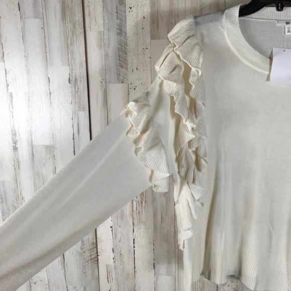 BP Nordstrom Ruffle Pullover Sweater Long Sleeve S - Picture 3 of 5
